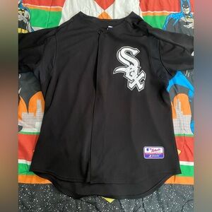 Chicago White Sox Jersey Mens Large Black Blank Majestic Cool Base